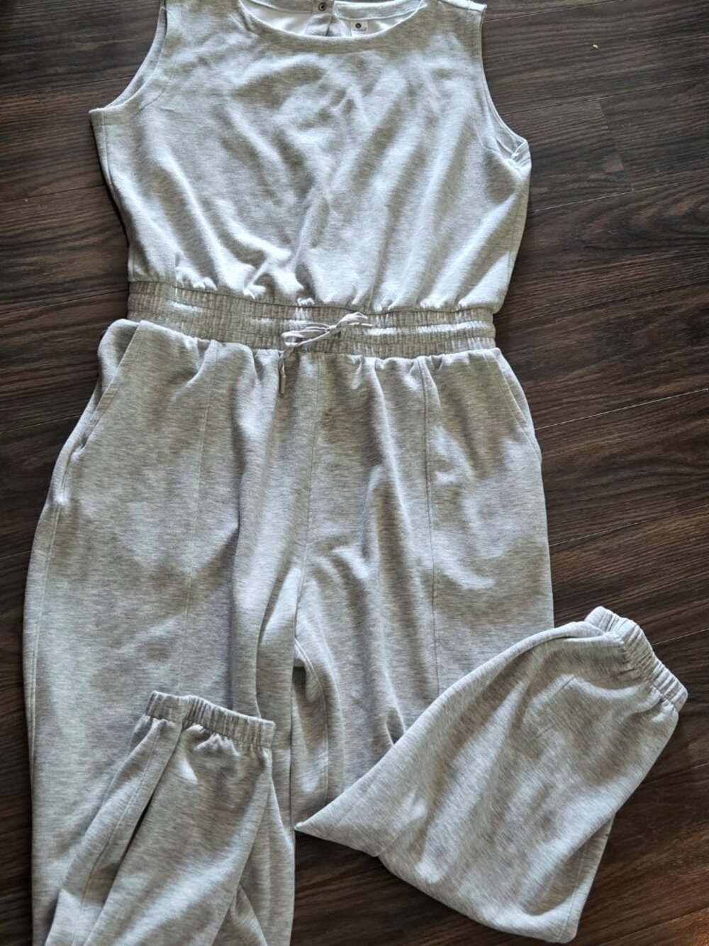 VELOCITY 80s Style Heather Gray One-Piece Jumper NWOT/SIZE XL